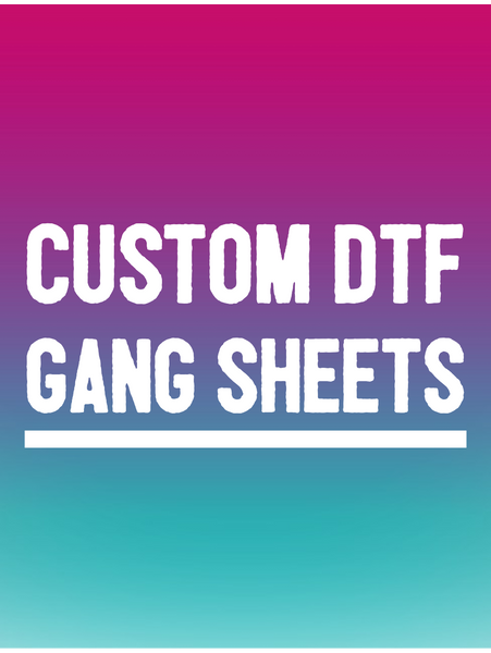 Custom Glitter DTF Transfers - Gang Sheets